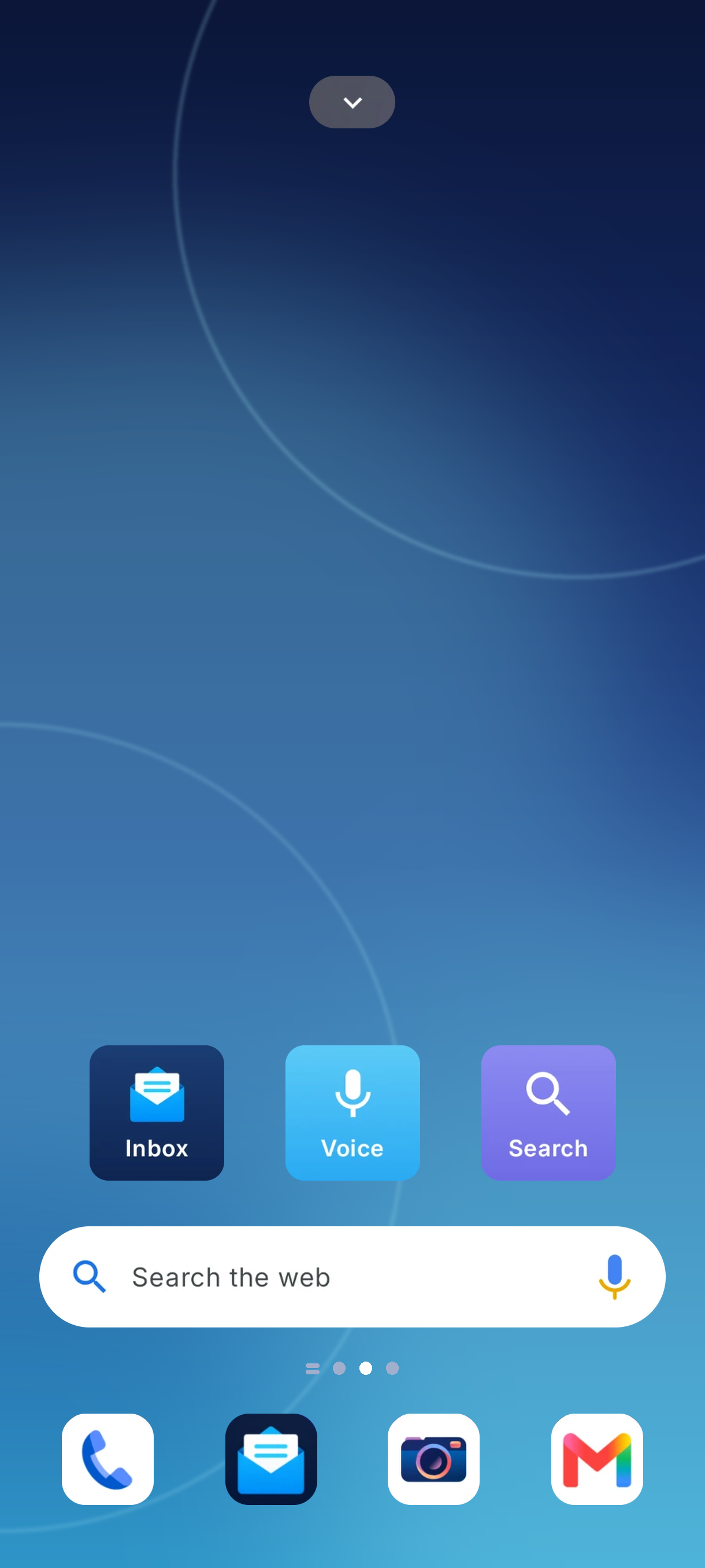 Easy App Mail home screen on a Samsung Galaxy S24